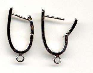 522526 Ohrring  silber 13x20mm2St. 