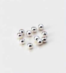 522542 Metallperlen silber 4mm 35Stk 