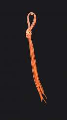 522630 Ziegenleder-Riemchen orange 10 Stk. 