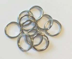 522841 Schlüsselringe silber 15mm 10St.SB 