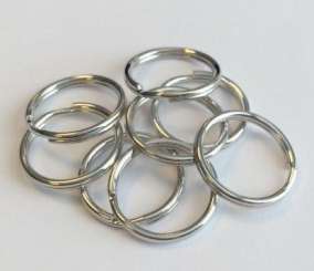 522843 Schlüsselringe silber 20mm  8St.SB 