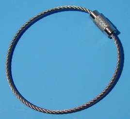 522860 Drahtschlüsselring silber  