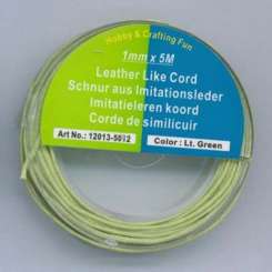 522910 Schnur Lederimitat hellgrün 1mmx5m 