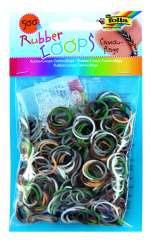 522943 Rubber Loops  500St. CAMOUFLAGE inkl 25 S-Klipse /Häkelnadel 