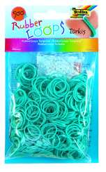 522968 Rubber Loops TÜRKIS 500St. inkl 25 S-Klipse /Häkelnadel 