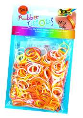 522976 Rubber Loops MIX GELB 500St. inkl 25 S-Klipse /Häkelnadel 