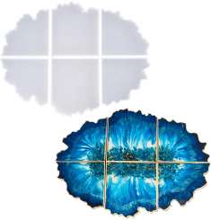 526075 Silikonform Geode 6 teilig / 38x27cm 