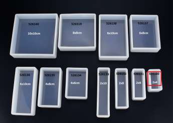526130 Silikonform Schale rechteck 2x6x2cm 