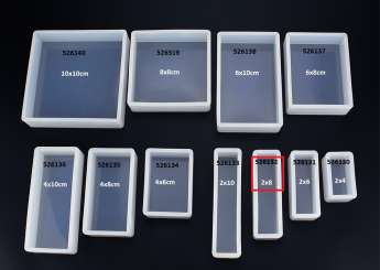 526132 Silikonform Schale rechteck 2x10x2cm 