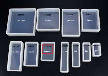 526134 Silikonform Schale rechteck 4x6x2cm 