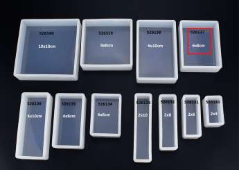 526137 Silikonform Schale rechteck 6x8x2cm 