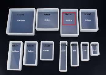 526138 Silikonform Schale rechteck 6x10x2cm 