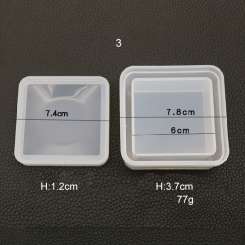 526143 Silikonform Box viereck 7cm /H4cm 