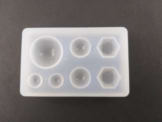 526259 Silikonform Halbkugel-Halbdiamant 70x47mm 