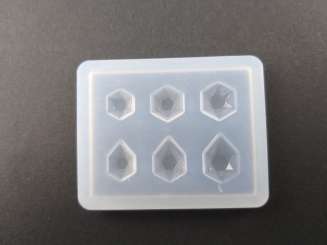 526262 Silikonform Diamanten klein 6fach 