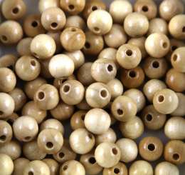 551510 Holzperlen 15mm  18St natur 