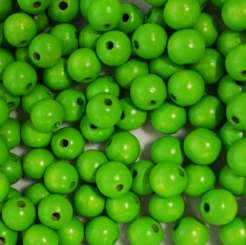 551967 Holzperlen 20mm   9St hellgrün 