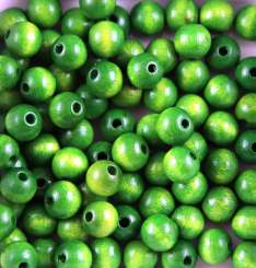 552370 Holzperlen 24mm   6St grün 