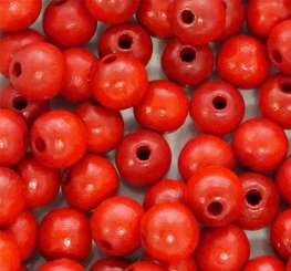 550640 Holzperlen  6mm 100St rot 