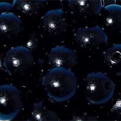 550690 Holzperlen  6mm 100St schwarz 