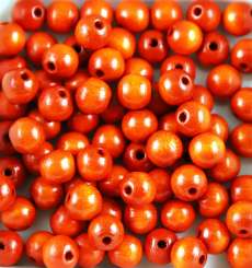 552330 Holzperlen 24mm   6St orange 
