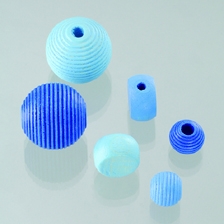 552406 Holzperlenmix blau       à 25St. 