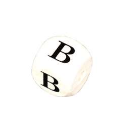 556502 Holzbuchstabenwürfel B 10 Stk. 10mm 