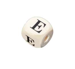 556505 Holzbuchstabenwürfel E 10 Stk. 10mm 