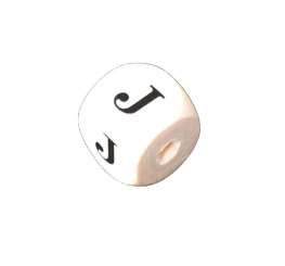 556510 Holzbuchstabenwürfel J 10 Stk. 10mm 