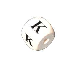 556511 Holzbuchstabenwürfel K 10 Stk. 10mm 