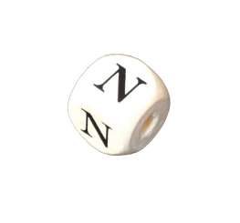 556514 Holzbuchstabenwürfel N 10 Stk. 10mm 