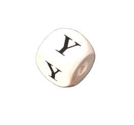 556525 Holzbuchstabenwürfel Y 10 Stk. 10mm 