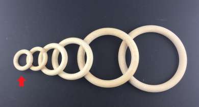 557201 Holzring roh 34mm/7mm Ringstärke 100 Stk. 