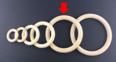 557207 Holzring roh 100mm / 12mm  Ringstärke 10 Stk. 