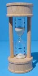 557500 Sanduhr Holz 3 Min.D.40mm / H.96mm 