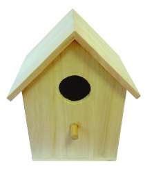 557509 Vogelhaus Holz natur 210x130x110mm 