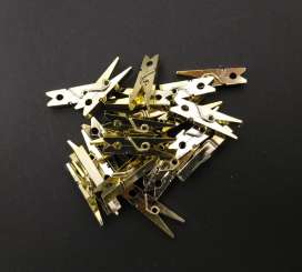 557923 Klammern metallic gold    2,5cm 200St 