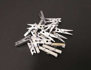 557931 Klammern metallic silber    32mm 80St 