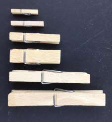 557943 Holzklammern montiert 25mm 100St 