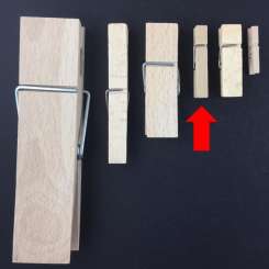 557944 Holzklammern montiert 45mm 100St 