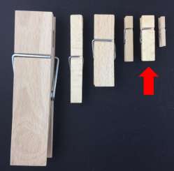 557946 Holzklammer breit L45xB12mm100St 