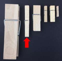 557969 Holzklammern montiert 72mm  50St 