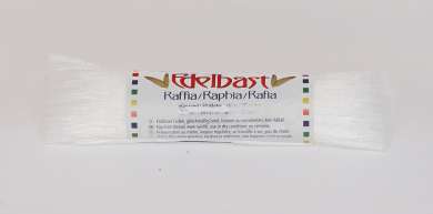 561410 Edelbast glanz 30m weiss 