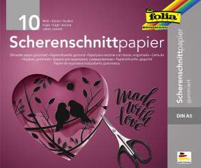 563096 Scherenschnittpapier A5, 10Blatt 