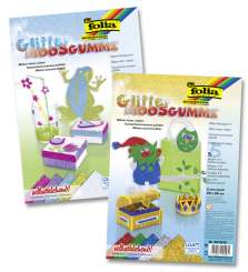 563512 Glitter-MoosgummiII A4 sk  5Bg. sort. 