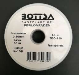 566130 Perlonfaden 0,30mm/50m transparent 