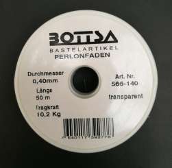 566140 Perlonfaden 0,40mm/50m transparent 
