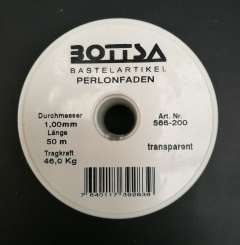 566200 Perlonfaden 1,00mm/50m transparent 