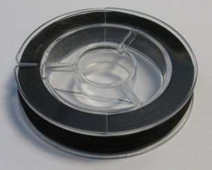 566324 Perlenfaden schwarz  0,15mmx100m 