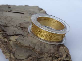 566424 Schmuckdraht0,5mm10m metallicgold 